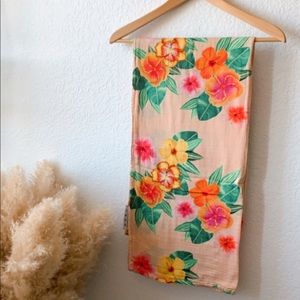 HIBISCUS sarong or baby swaddle